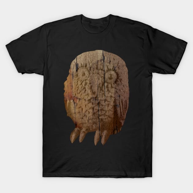 Wooden owl T-Shirt by Geomhectic